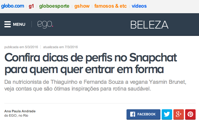EGO - Globo.com